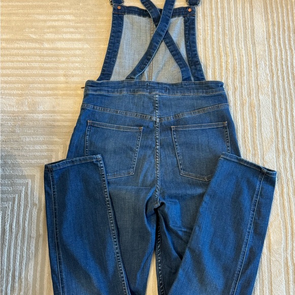 Madewell Skinny Overalls in Santiago Wash Stretch Size Medium J9203 - Picture 3 of 7